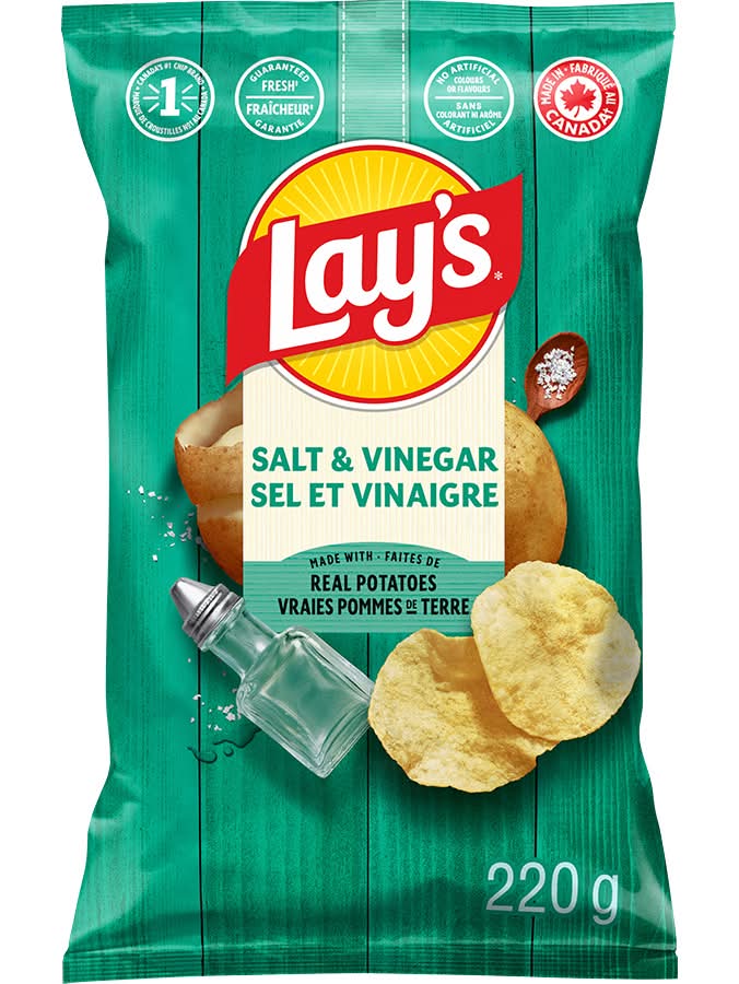 Lay's chips de pommes de terre - potato chips (sel & vinaigre)