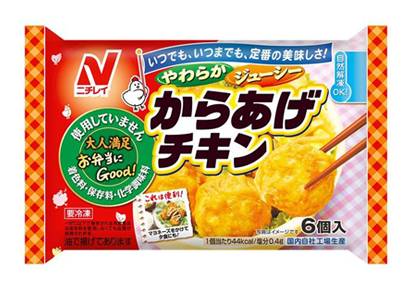 347968：〔冷凍〕ニチレイ からあげチキン6個入 / Nichirei Fried Chicken (Karaage), 6 Count
