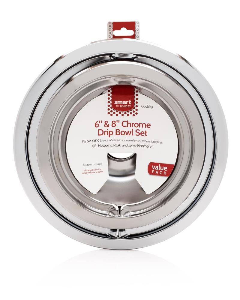 Smart Choice Universal Electric Range Drip Pan (Chrome) | L304458798