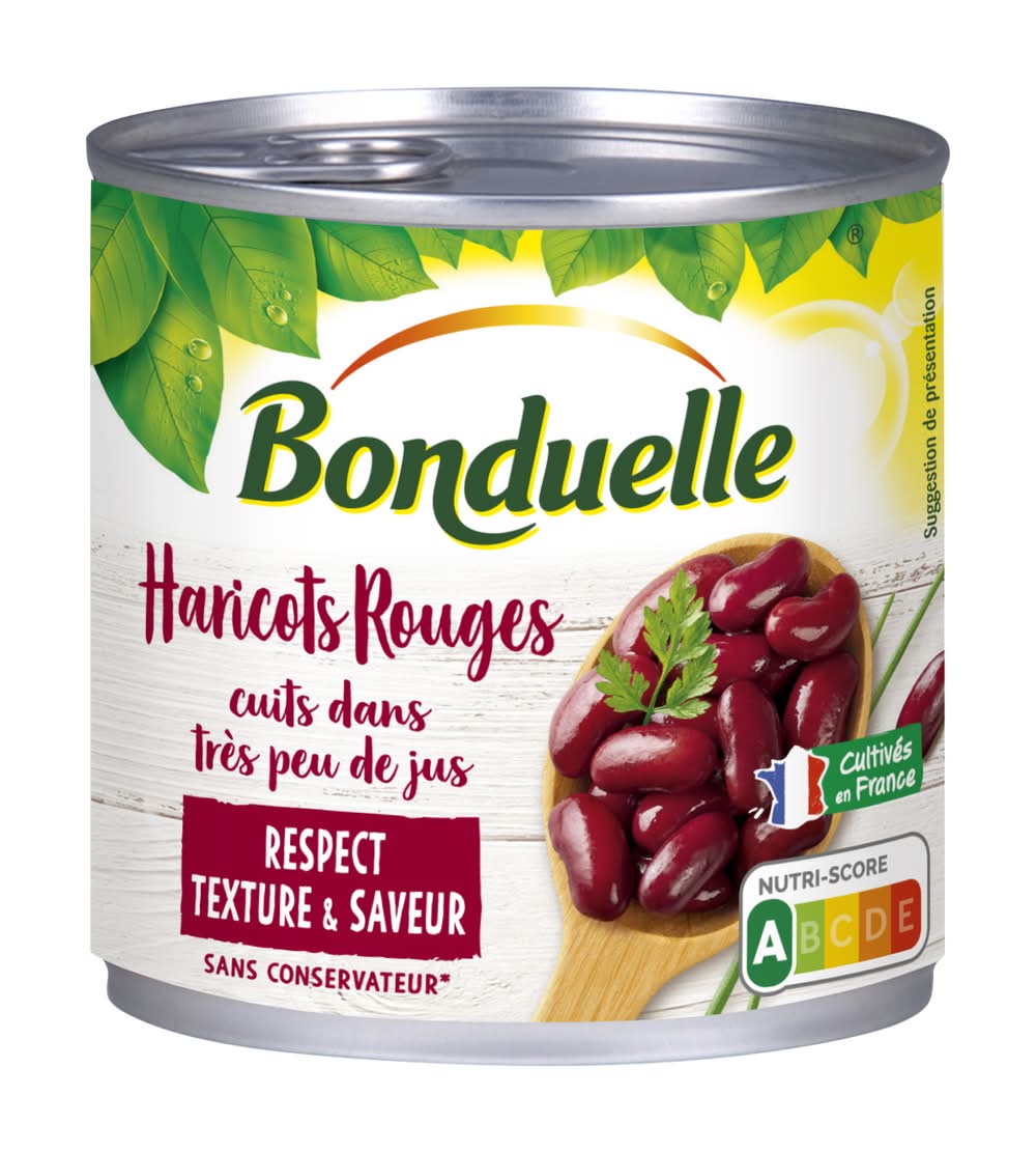 Bonduelle - Haricots rouges cuits dans très peu de jus (250g)