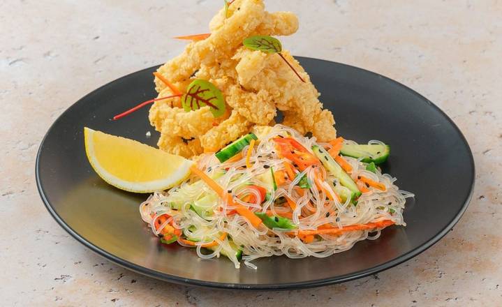 Chilli Salt Calamari Vermicelli Salad