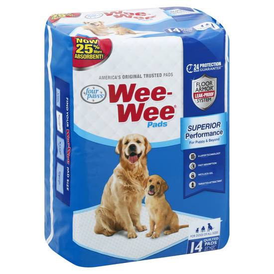 Wee-Wee Superior Performance Pads For Dogs(14 Ct)