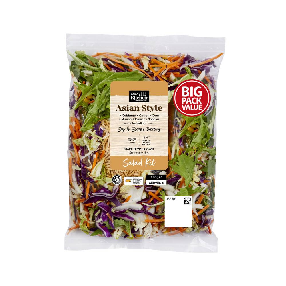 Coles Kitchen Asian Salad Kit 550g