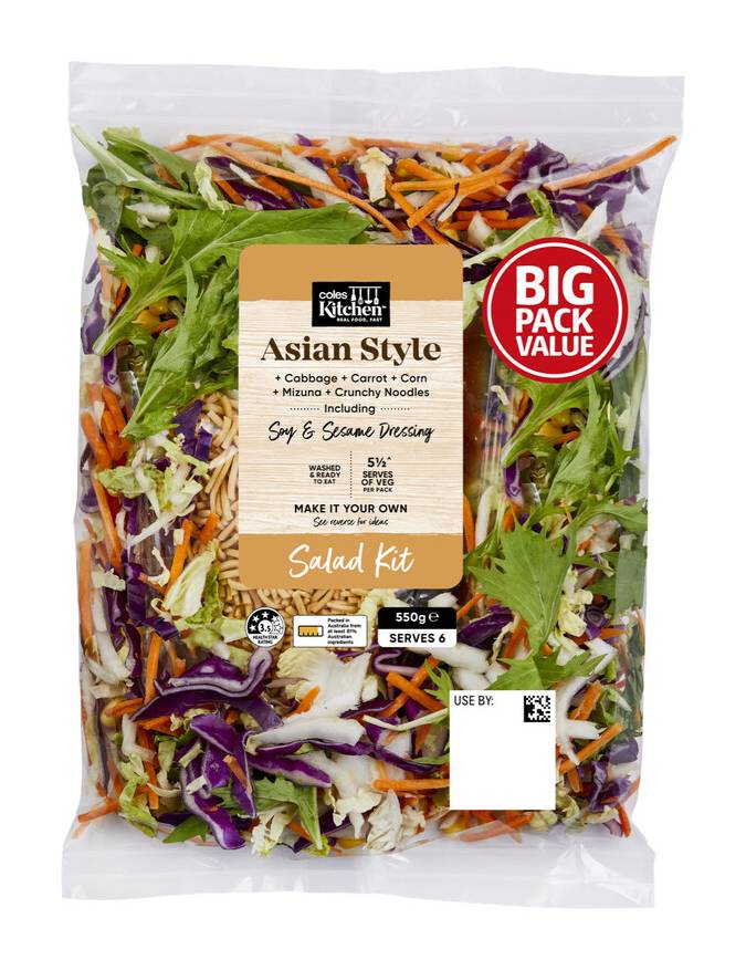 Coles Kitchen Asian Salad Kit 550g