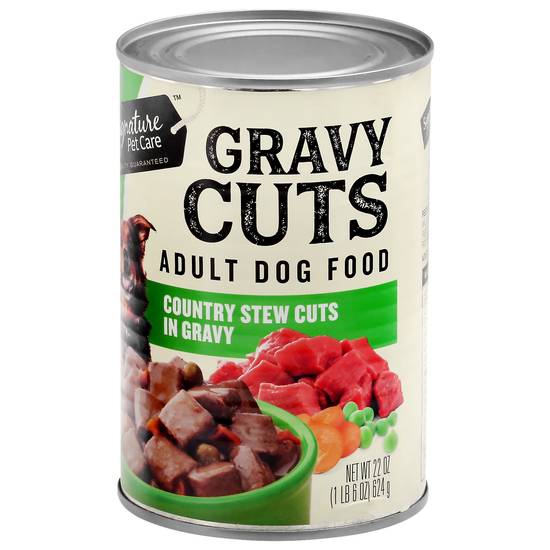 Signature Pet Care Dog Food Stew Cuts W/Gravy (22 oz)