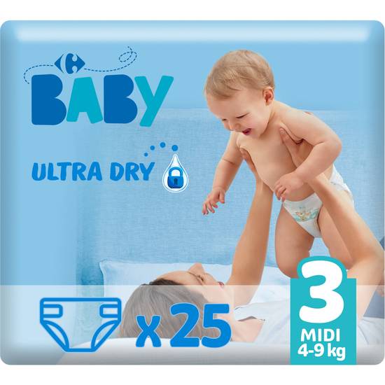 Carrefour Baby - Couches ultra dry (t3, 4-9 kg )