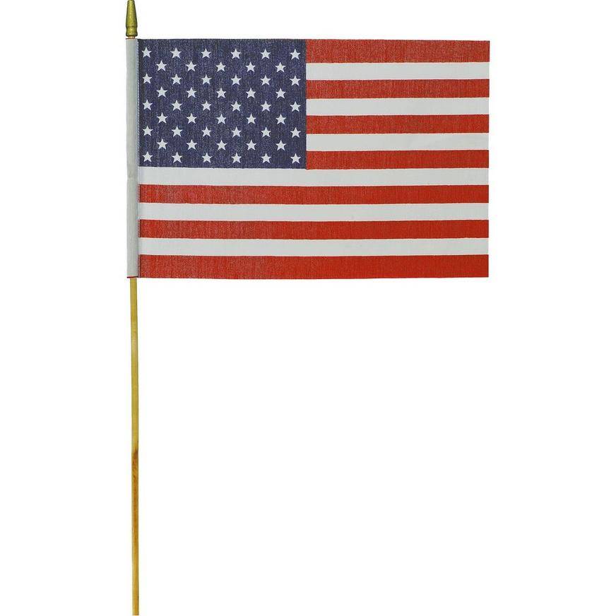 Party City Large American Flag (18in x 12in )