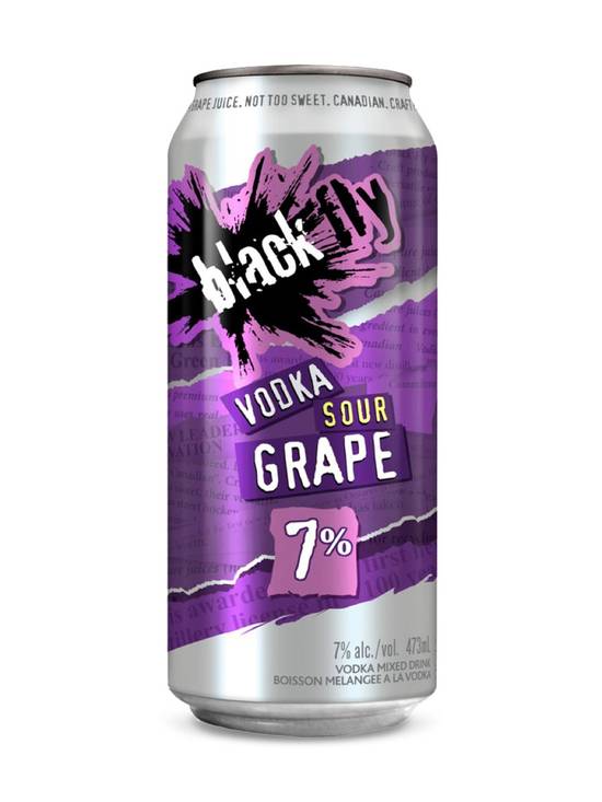 Black Fly Vodka Sour Grape