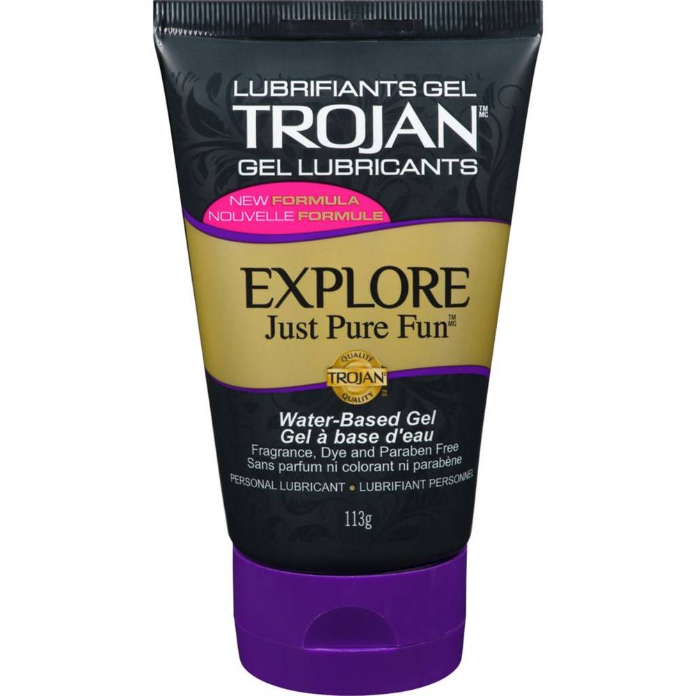 Trojan explore just pure fun gel lubrifiant personnel (113 g) - explore water-based lubricant (113 g)