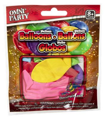 Omni Assorted Color Balloons - 18 Count