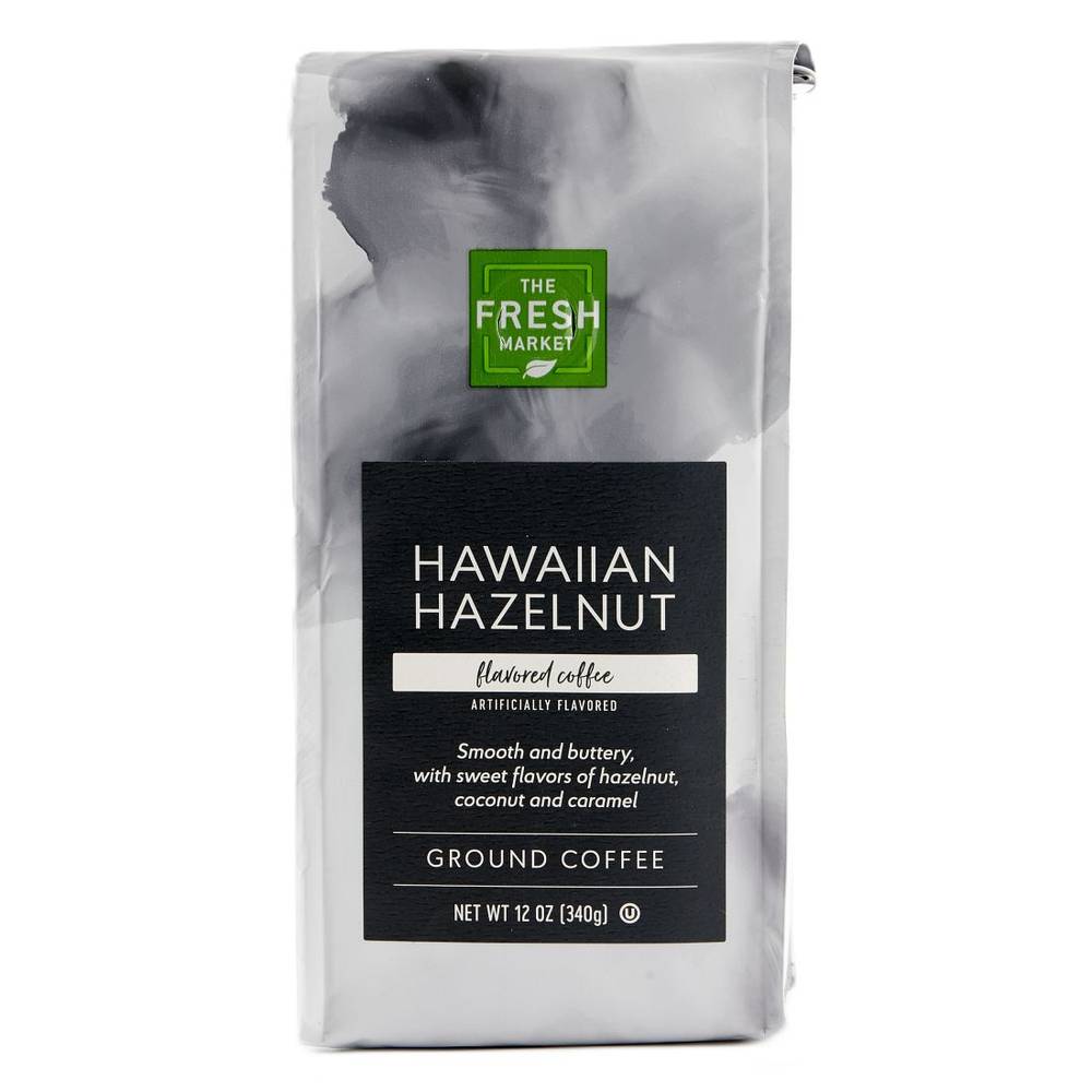 The Fresh Market Hawaiian Hazelnut Ground Coffee Bag (12 oz)