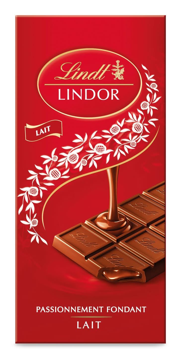 Lindt - Lindor tablette de chocolat lait (150g)