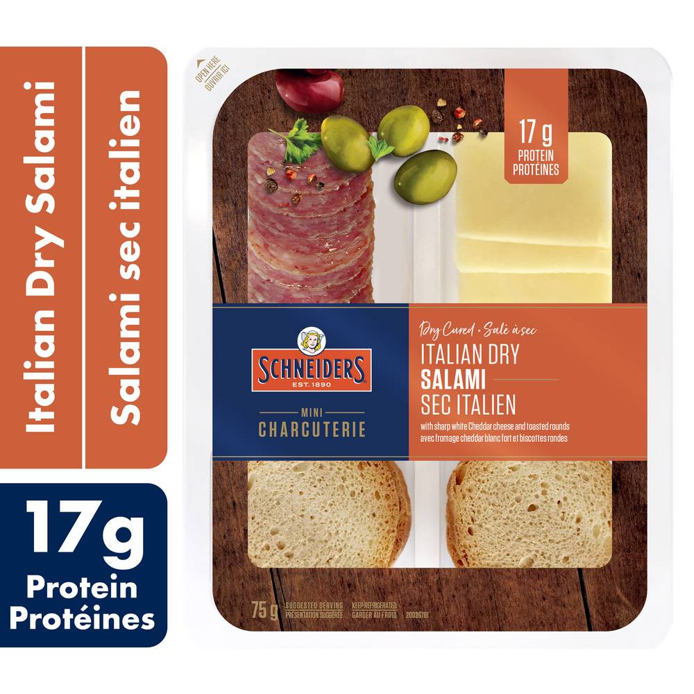 Schneiders Dry Cured Italian Dry Salami Snack Kit (75 g)