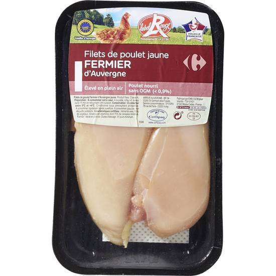 Carrefour - Filet de poulet jaune fermier
