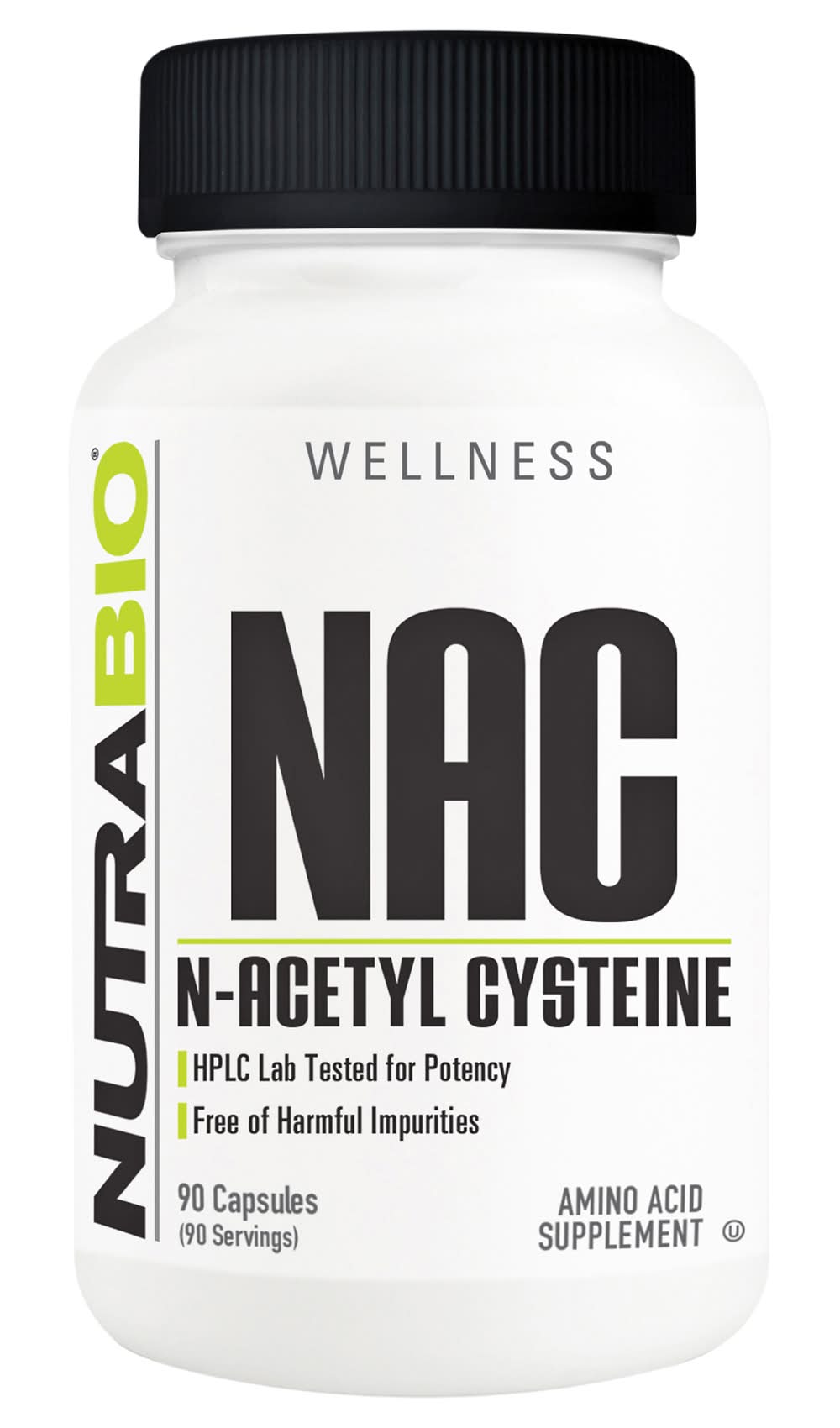 NutraBio N-Acetyl Cysteine Capsules (90 ct)