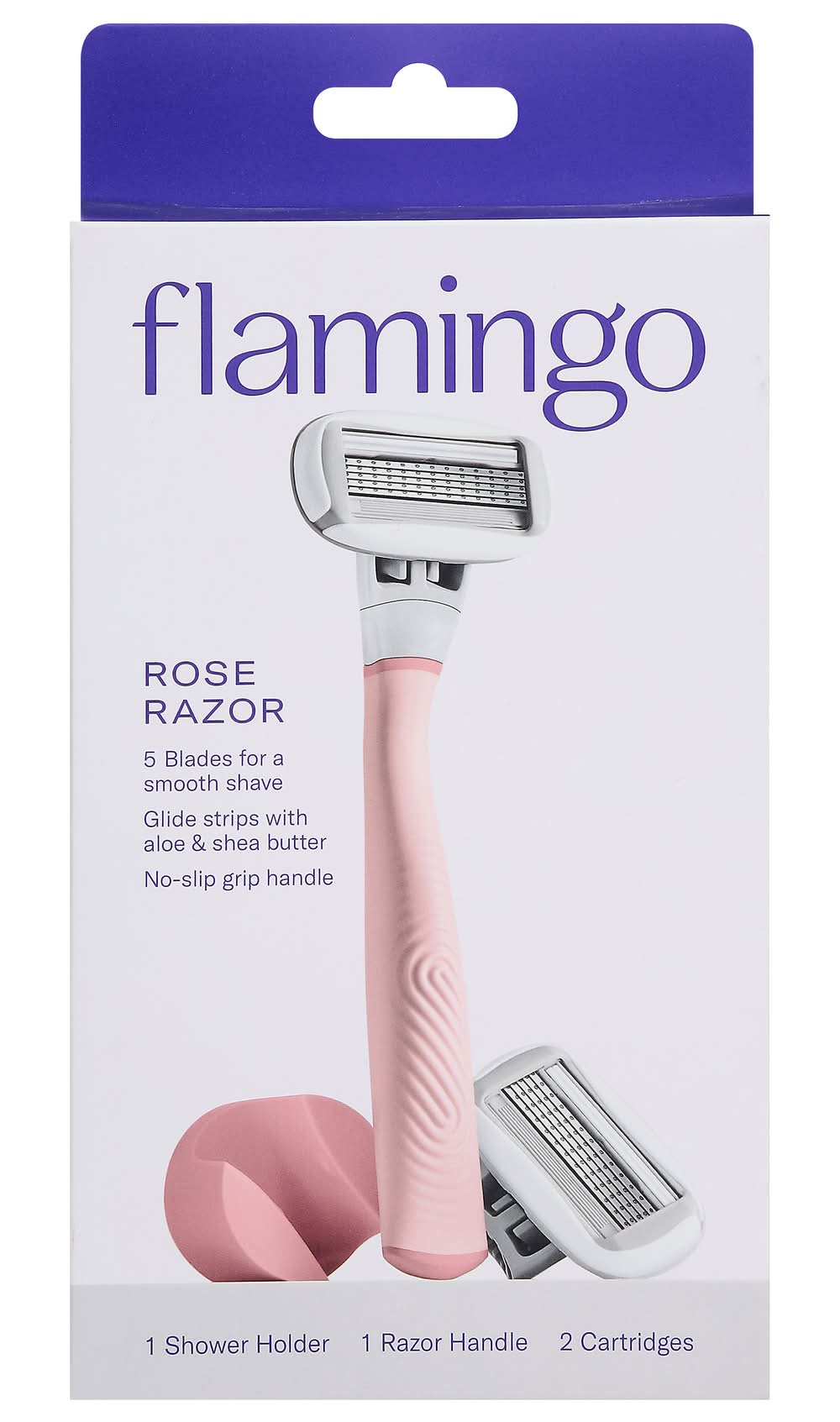 Flamingo Rose Razor (4 ct)