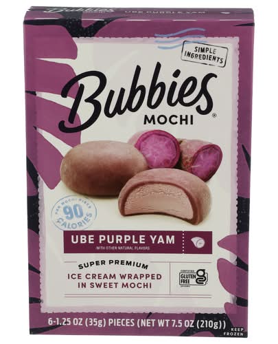 Bubbies Hawaii Ube Mochi 6 Pack