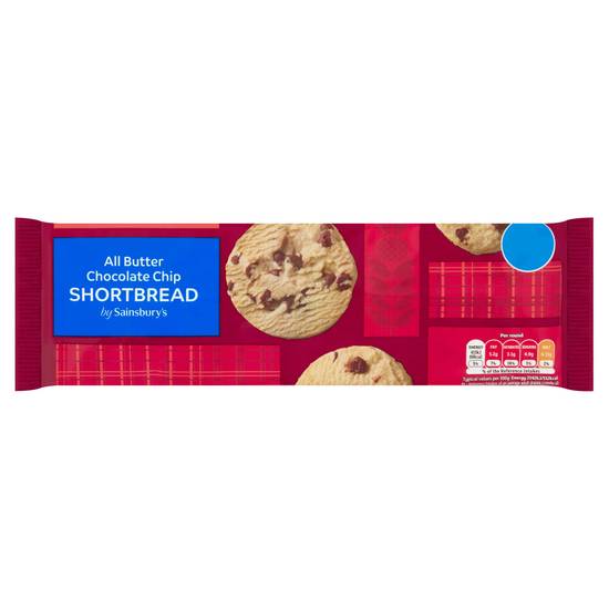 Sainsbury's All Butter Chocolate Chip Shortbread Biscuits 175g