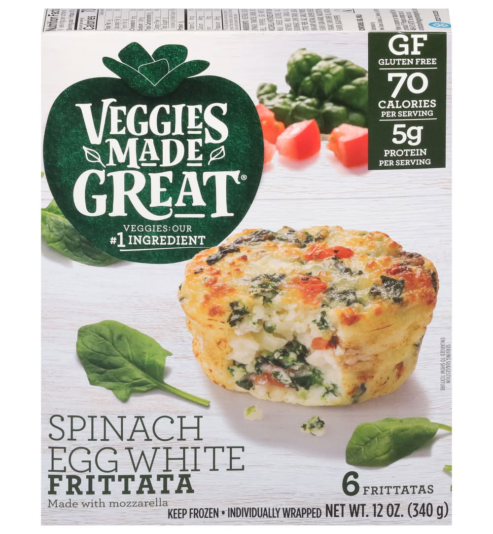 Veggies Made Great Spinach Egg White Frittata (12 oz, 6 ct)