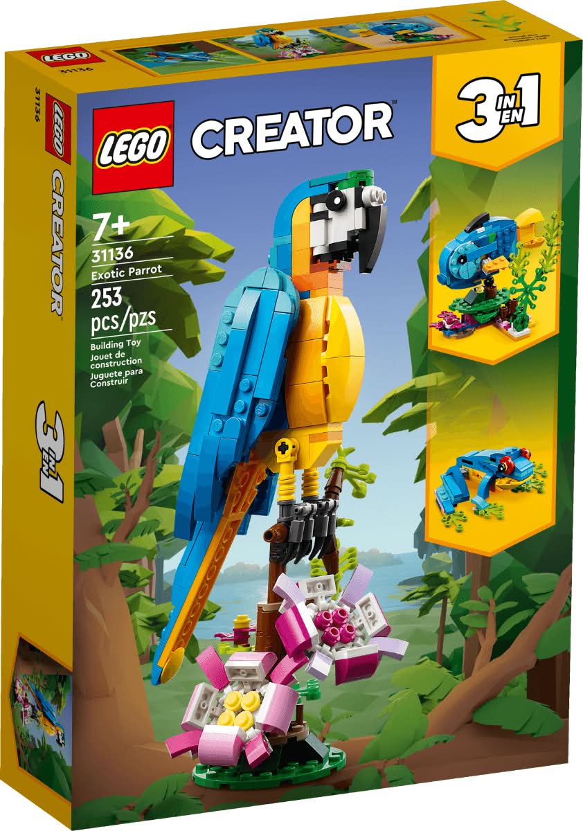 LEGO · Creator perico exótico 3 en 1 31136