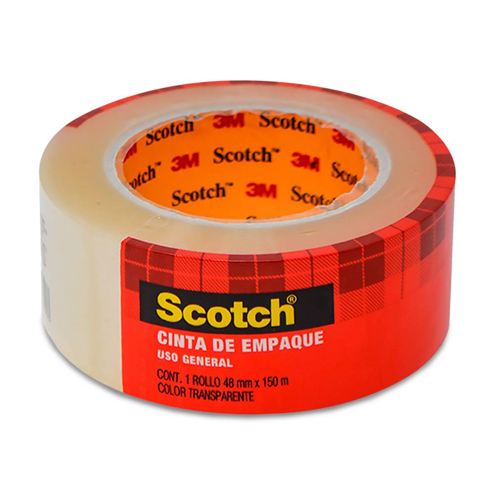 Scotch 3m cinta de empaque transparente (rollo 150 m)