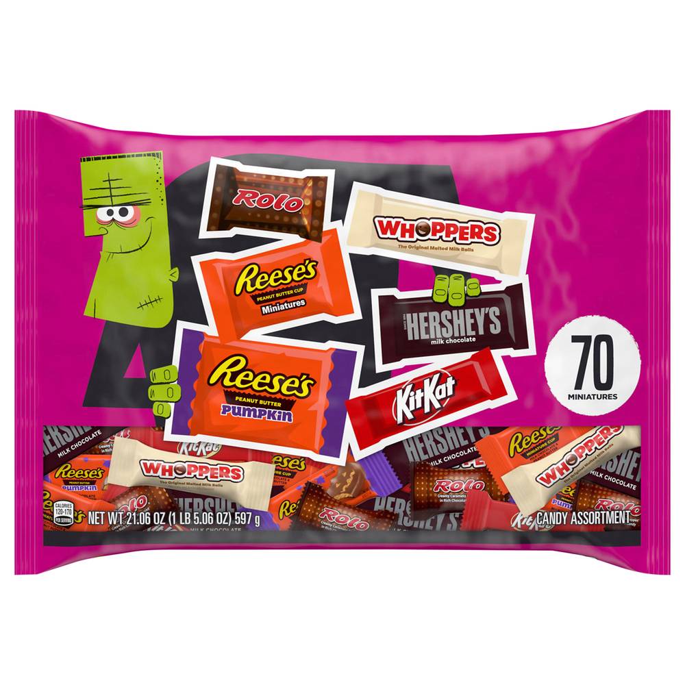 Hershey's Halloween Candy Bag Assorted (597 g, 70 ct)