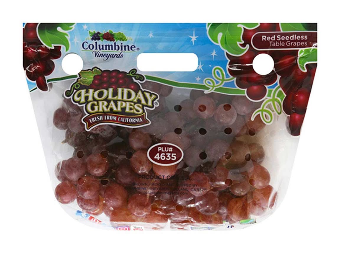 Columbine Vineyards Red Seedless Holiday Grapes