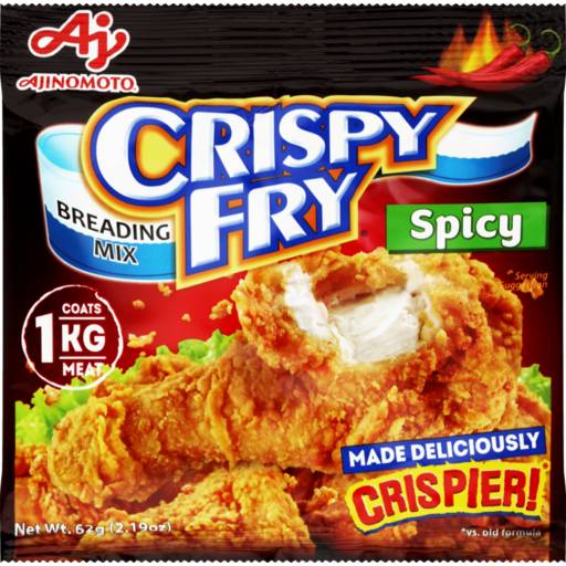 Ajinomoto Crispy Fry Spicy Breading Mix 62g