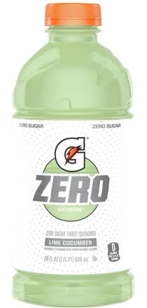 Gatorade Zero Sugar Thirst Quencher Lime Cucumber Sports Drink 28oz Bottle