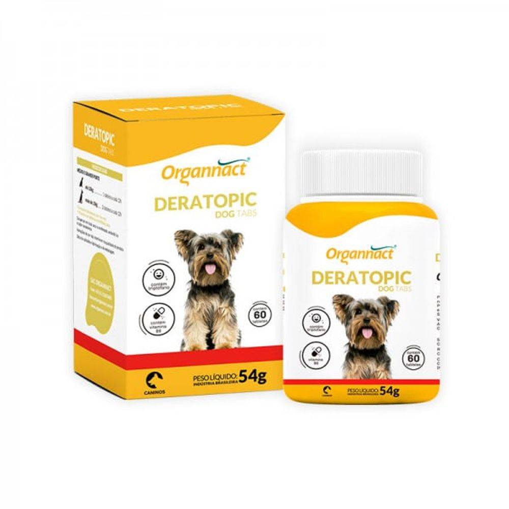 Organnact suplemento vitamínico deratopic tabs para cães (40ml)