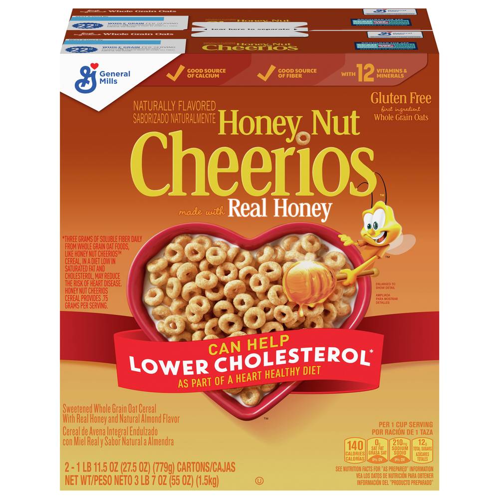 Cheerios Gluten Free Honey Nut Cereal (2 x 1.72 lbs)