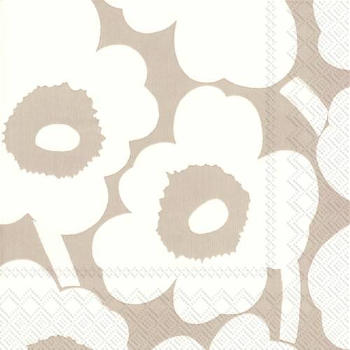 Serviettes de table unikko crème (20 unités)