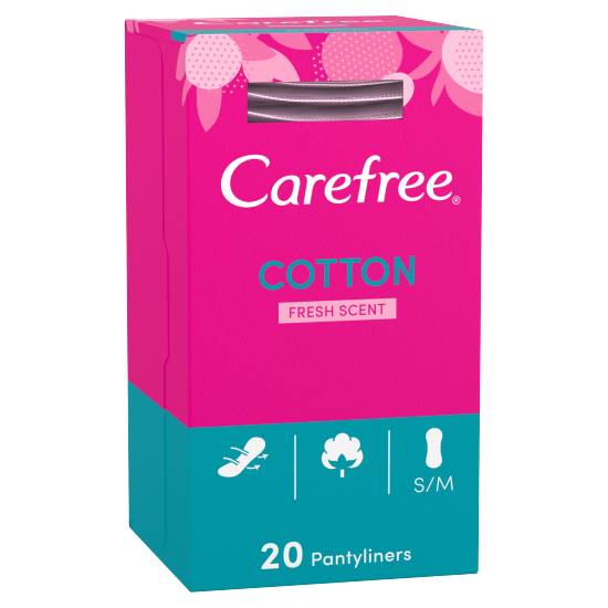 Carefree Cotton Fresh Scent Pantyliners (20ct)