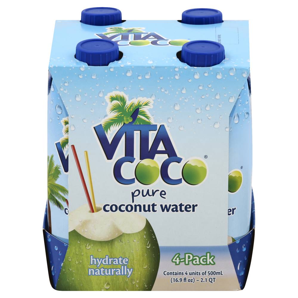 Vita Coco Pure Original Coconut Water (4 pack, 16.9 fl oz)