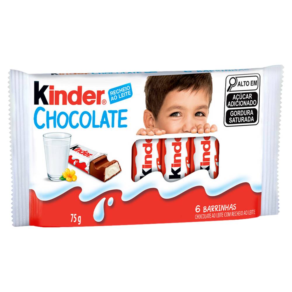 Ferrero Rocher · Chocolate ao leite com recheio de leite kinder (6 un)