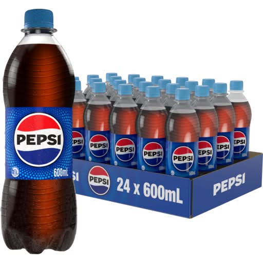 Pepsi Cola Soft Drink Bottle 600mL