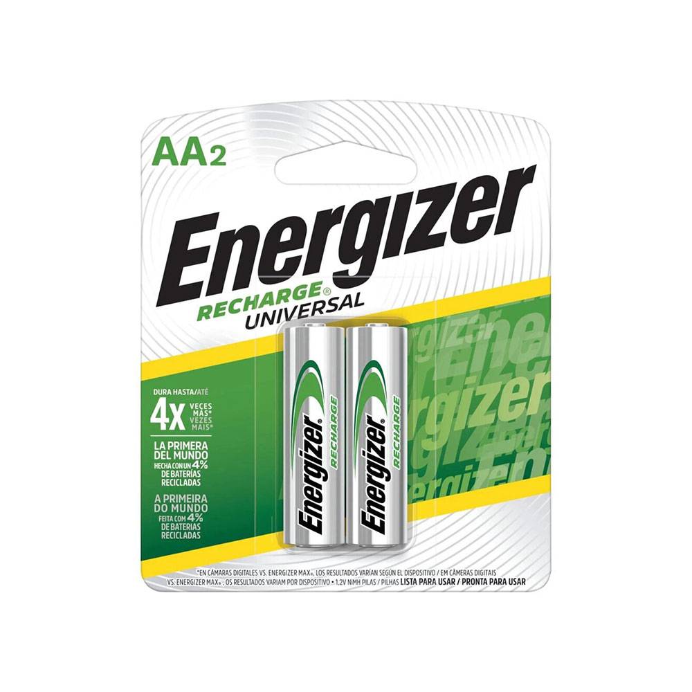 Energizer pila recargable aa (2 un)