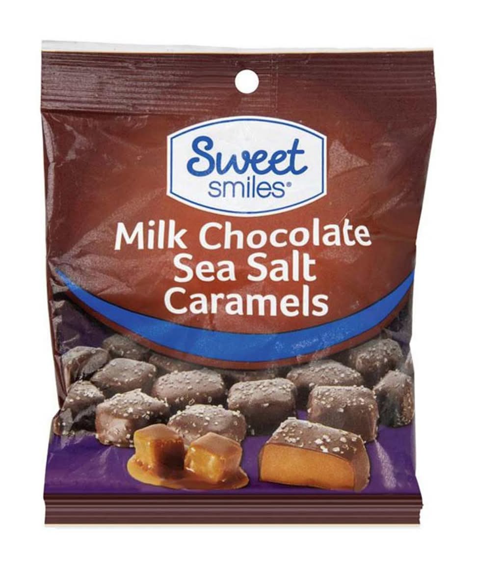 Sweet Smiles Milk Chocolate, Sea Salt Caramels (3 oz)