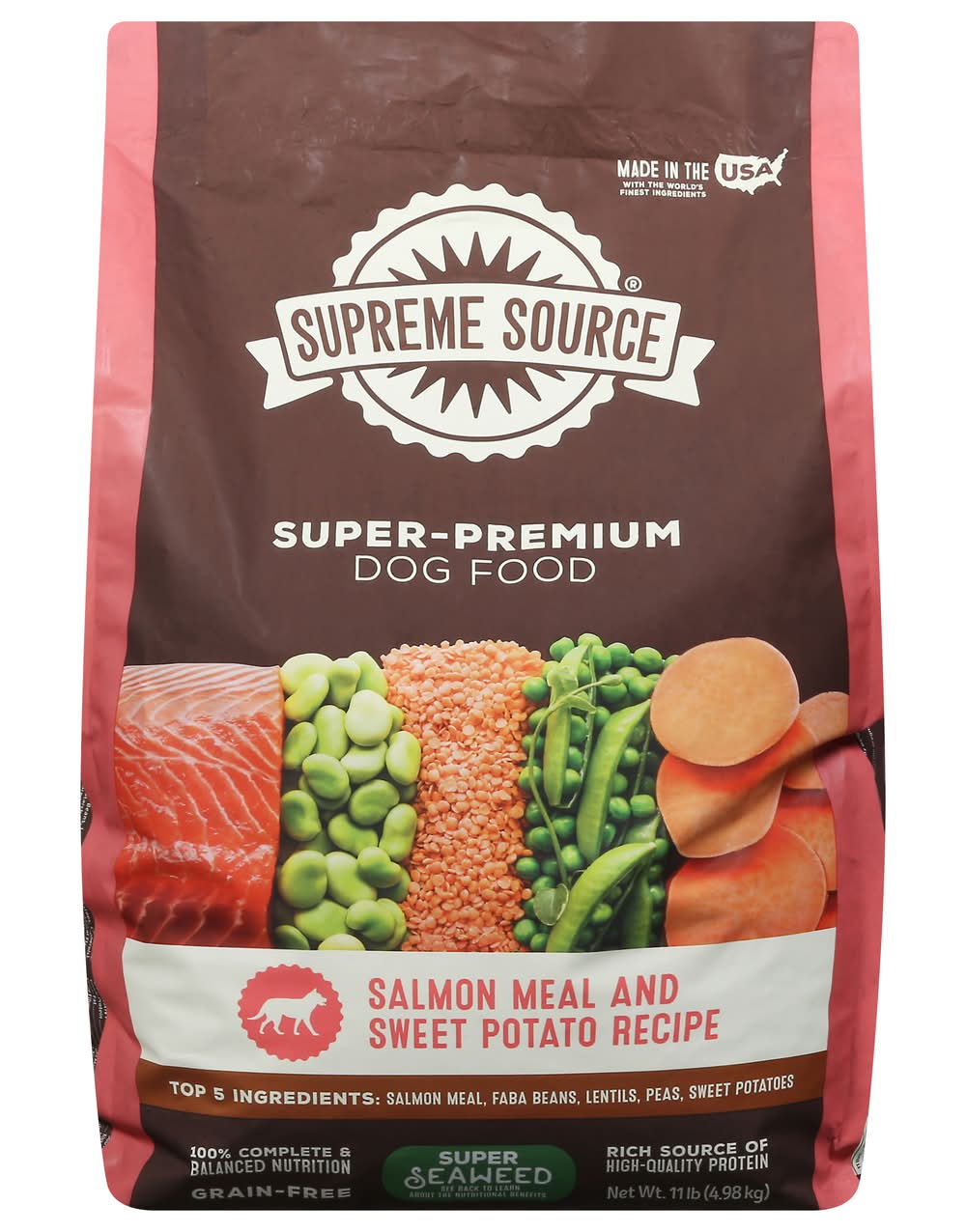 Supreme Source Super-Premium Salmon Meal & Sweet Potato Recipe Dog Food (11 lbs)