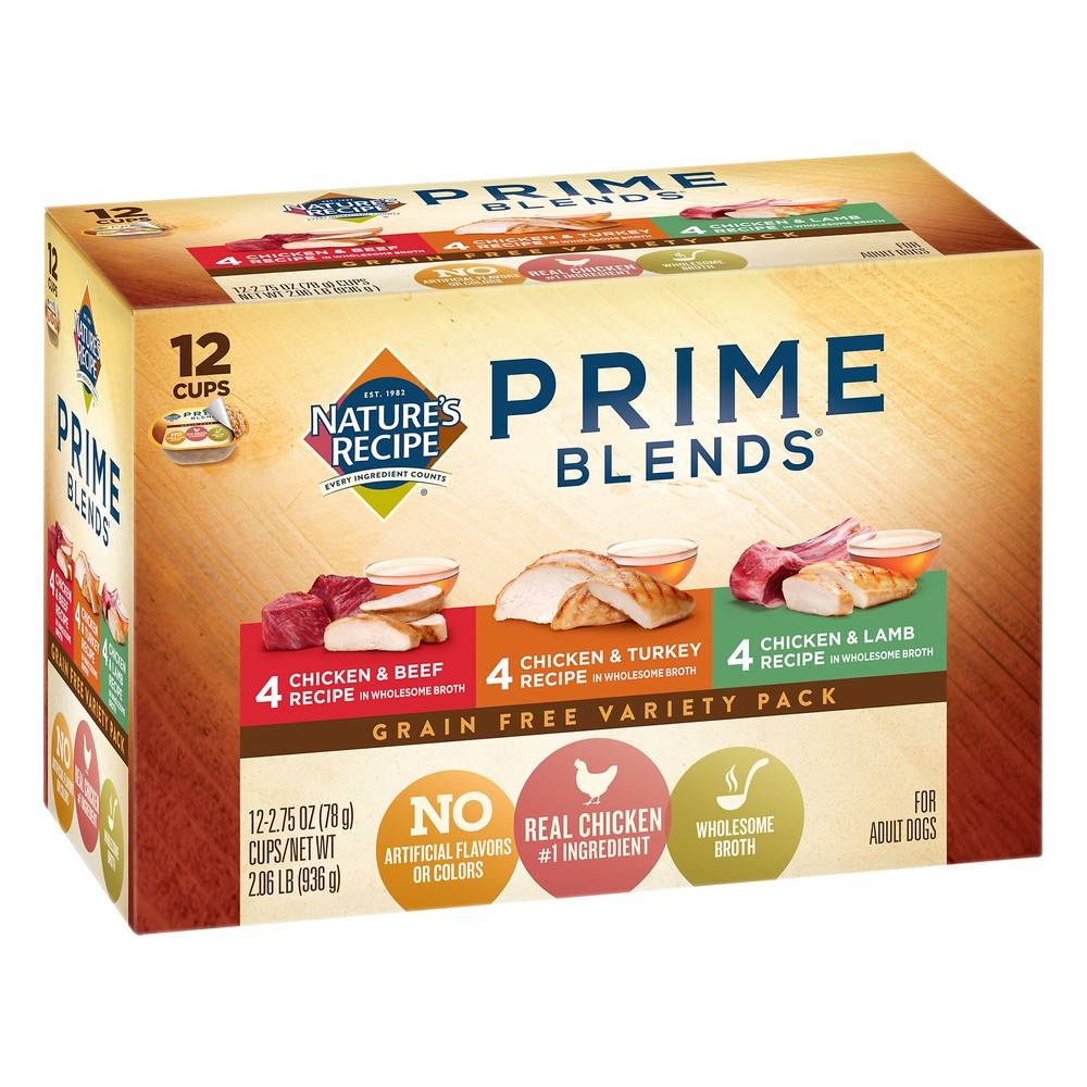 Nature's Recipe Prime Blends Variety pack Grain Free (936 g)