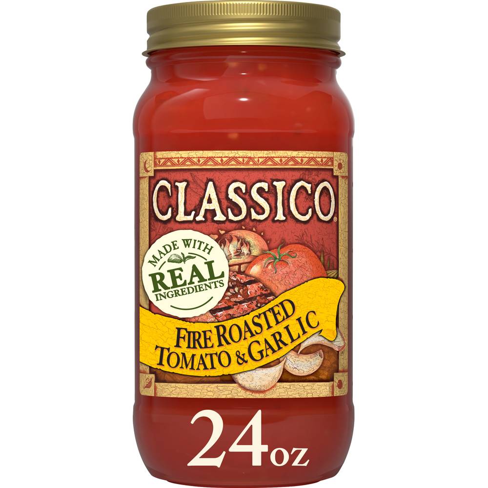 Classico Pasta Sauce Fire Roasted Tomato & Garlic Jar (24 oz)