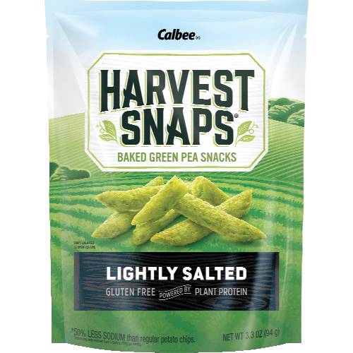 Calbee Harvest Snaps Green Pea Snack Crisps Lightly Salted