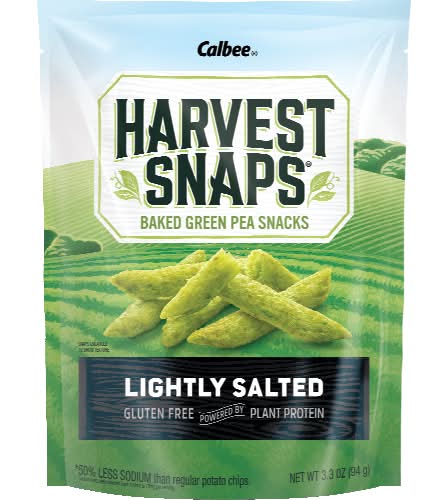 Calbee Harvest Snaps Green Pea Snack Crisps Lightly Salted