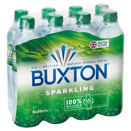 Buxton Sparkling Natural Mineral Water (8 ct, 500 ml)