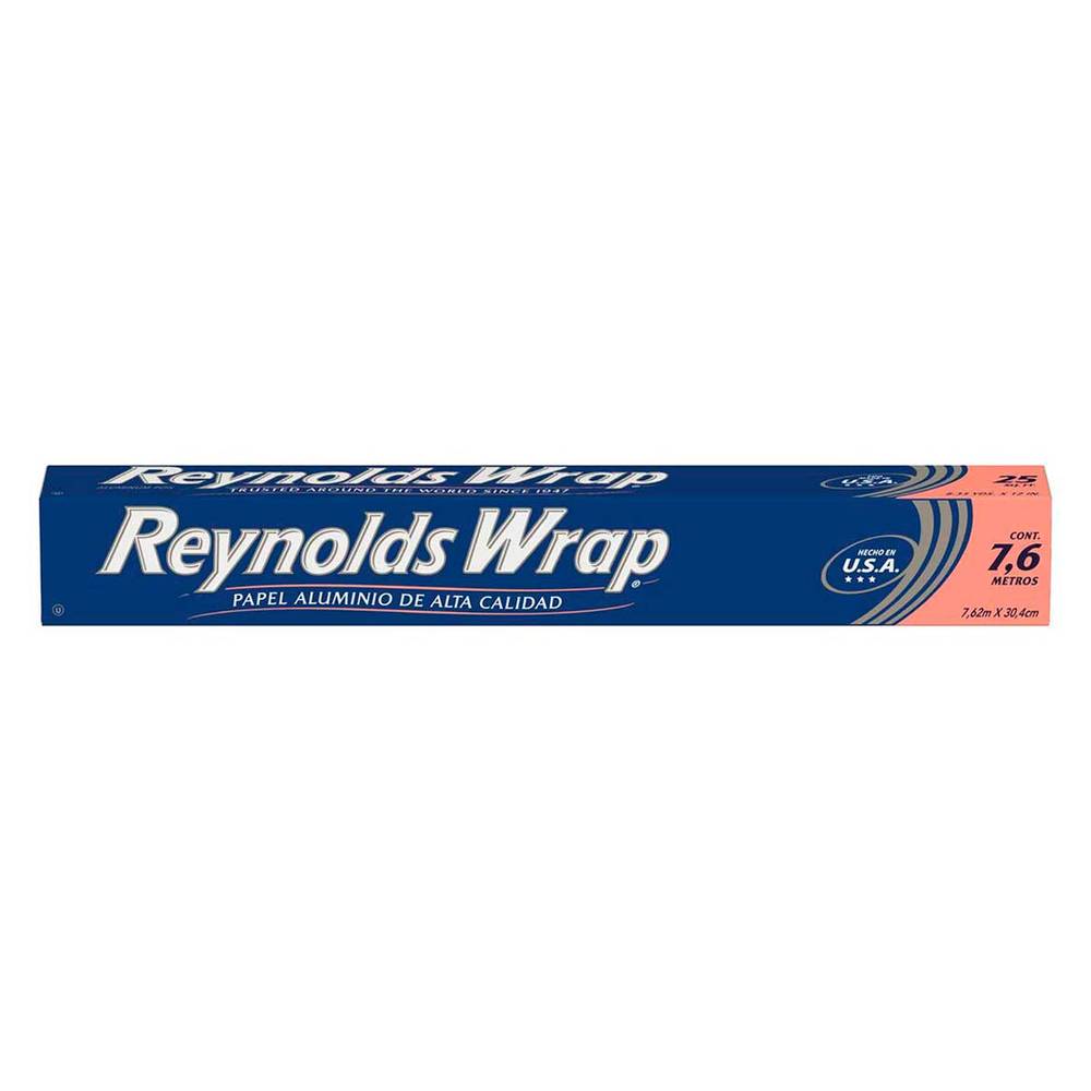 Reynolds · Wrap papel aluminio, 7.62m x 30.4cm