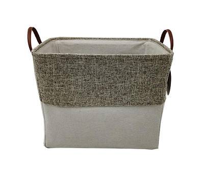 Block Storage Bin (tan & beige)