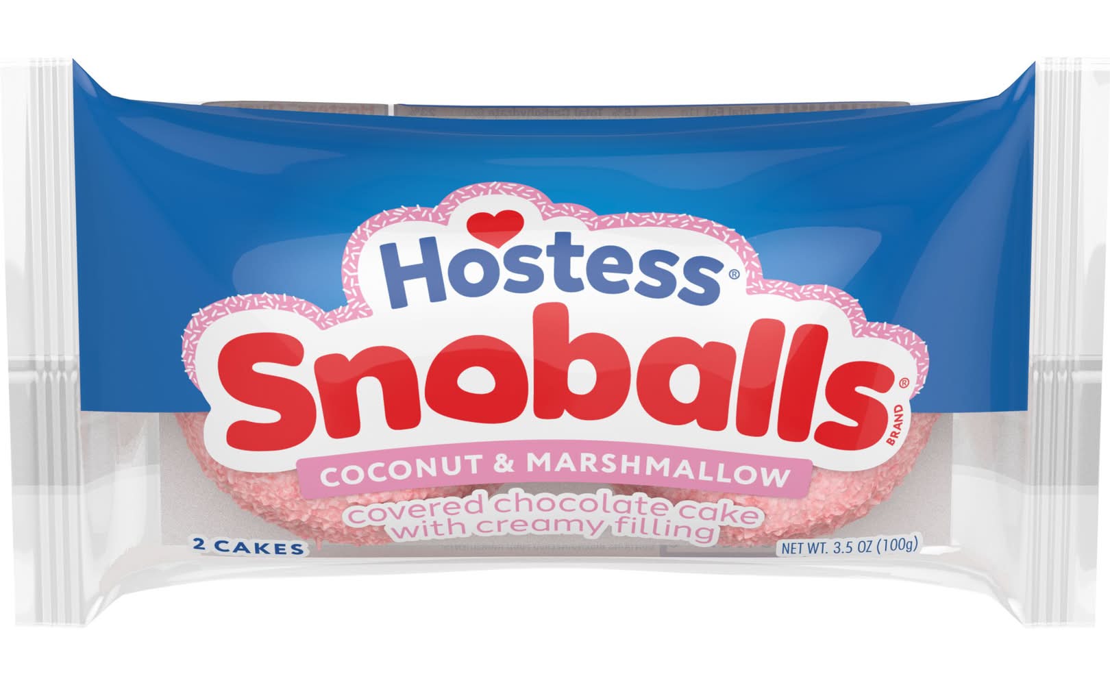 Hostess Snoballs Coconut & Marshmallow Covered Chocolate Cake (3.5 oz, 2 ct)