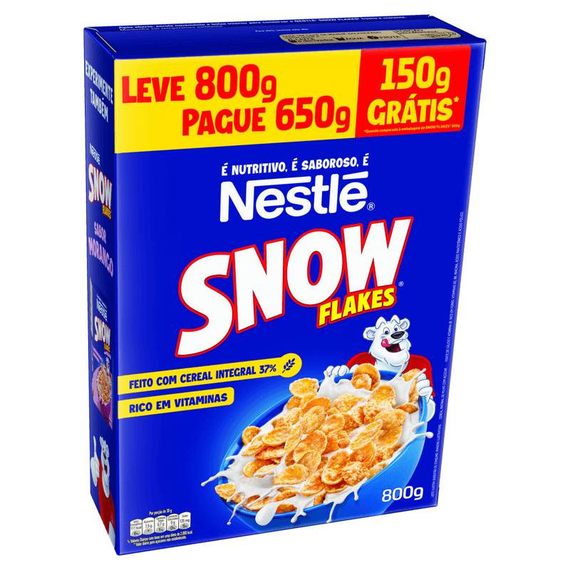 Nestlé cereal matinal snow flakes tradicional (800g)