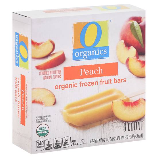 O Organics Fruit Bar Peach (6 ct)