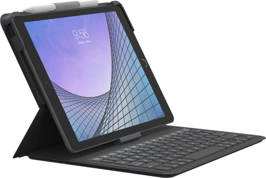 Zagg Keyboard Messenger Folio Apple Ipad, Charcoal